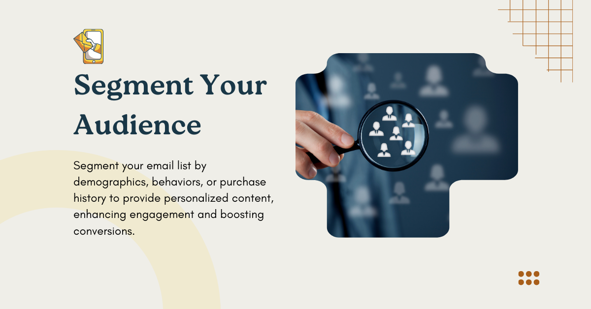 Email Marketing Segment audience topic